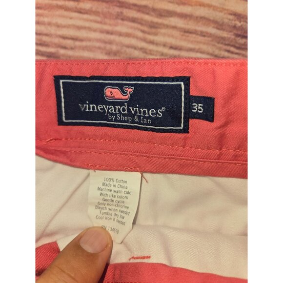 Vineyard Vines Club Short Mens 35 Pink Cotton Summer Shorts - Picture 3 of 7